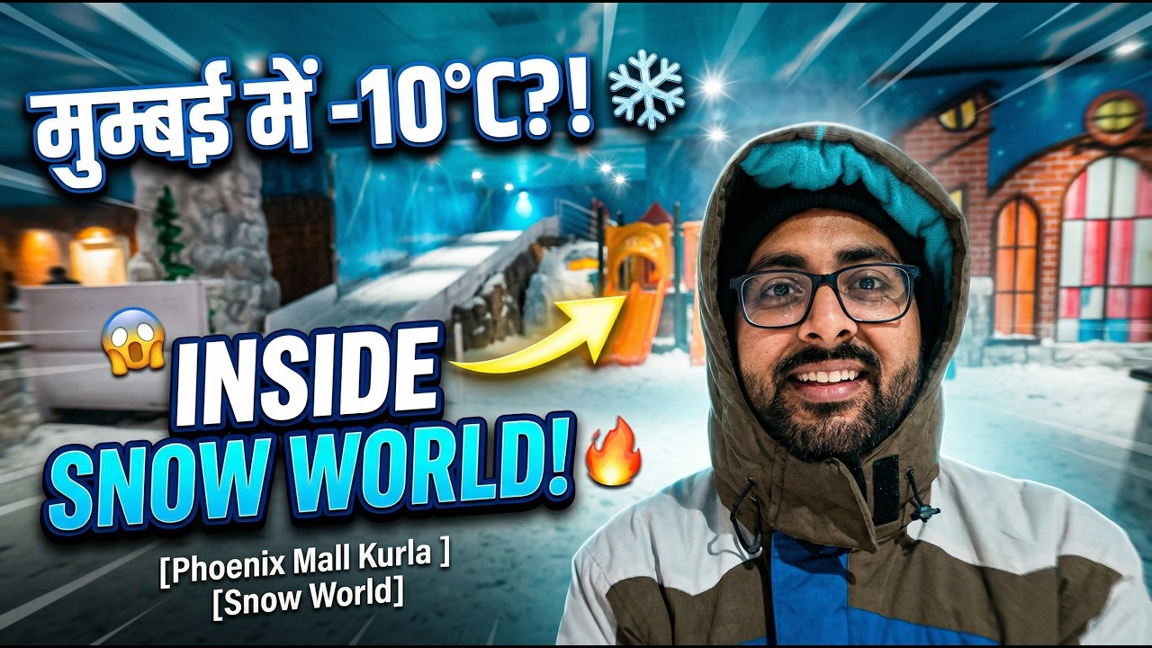 -10°C in Mumbai? ❄️ INSIDE Snow World at Phoenix Mall Kurla | Unreal Experience!