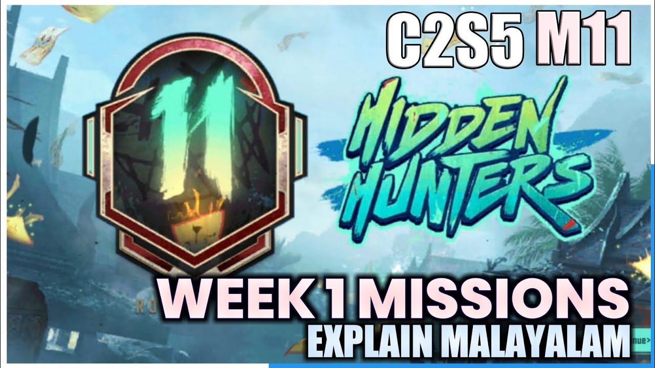 BGMI C2S6 M11 WEEK 1 MISSIONS EXPLAIN MALAYALAM &bull; @UTubeMediaMalayalam