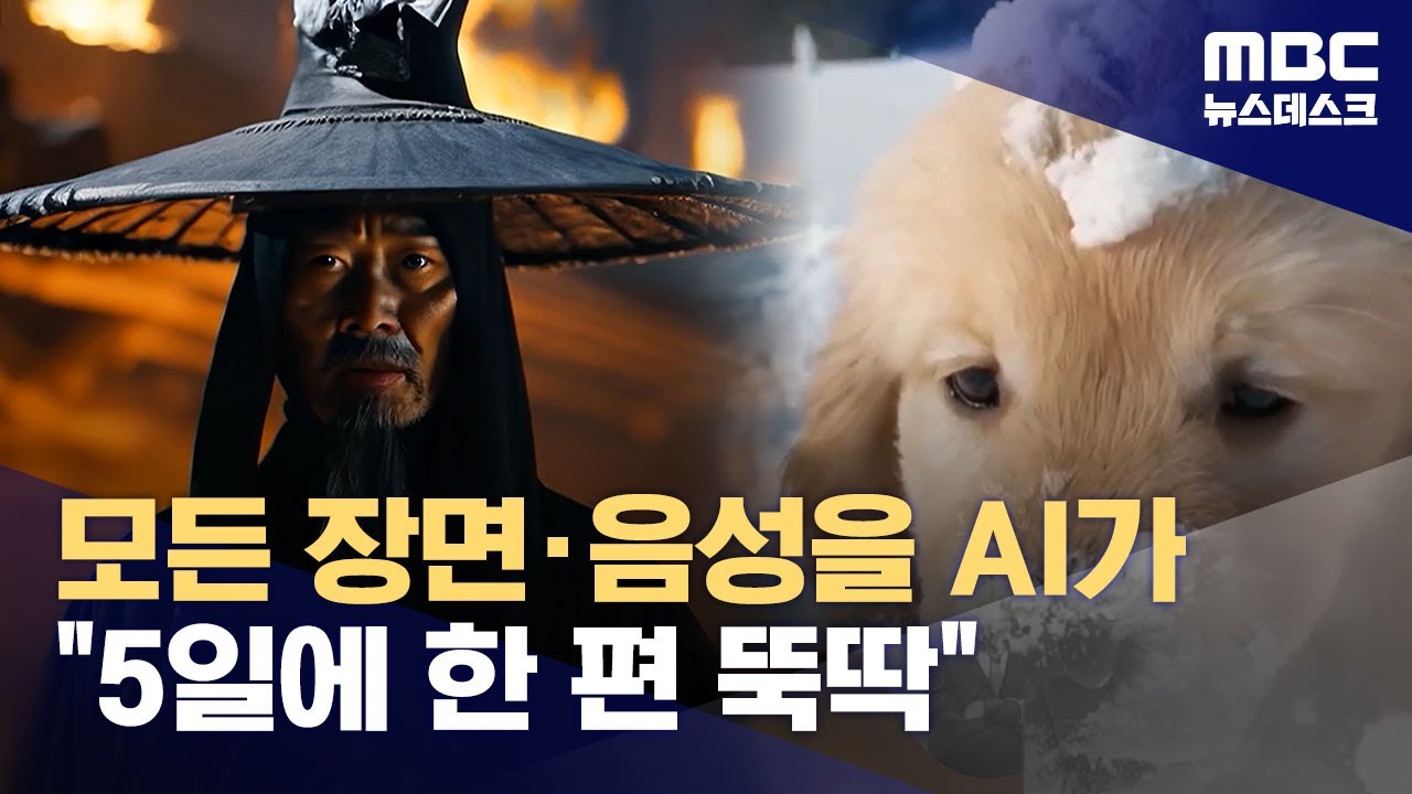 카메라&middot;배우&middot;성우 없는 '생성형AI' 영화제, 부산서 개최 (2024.05.26/뉴스데스크/MBC)