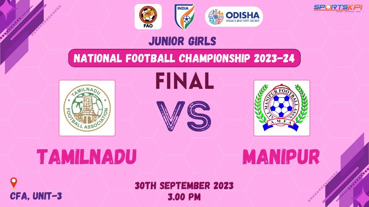 TAMILNADU VS MANIPUR | FINAL | Junior Girls NFC | LIVE