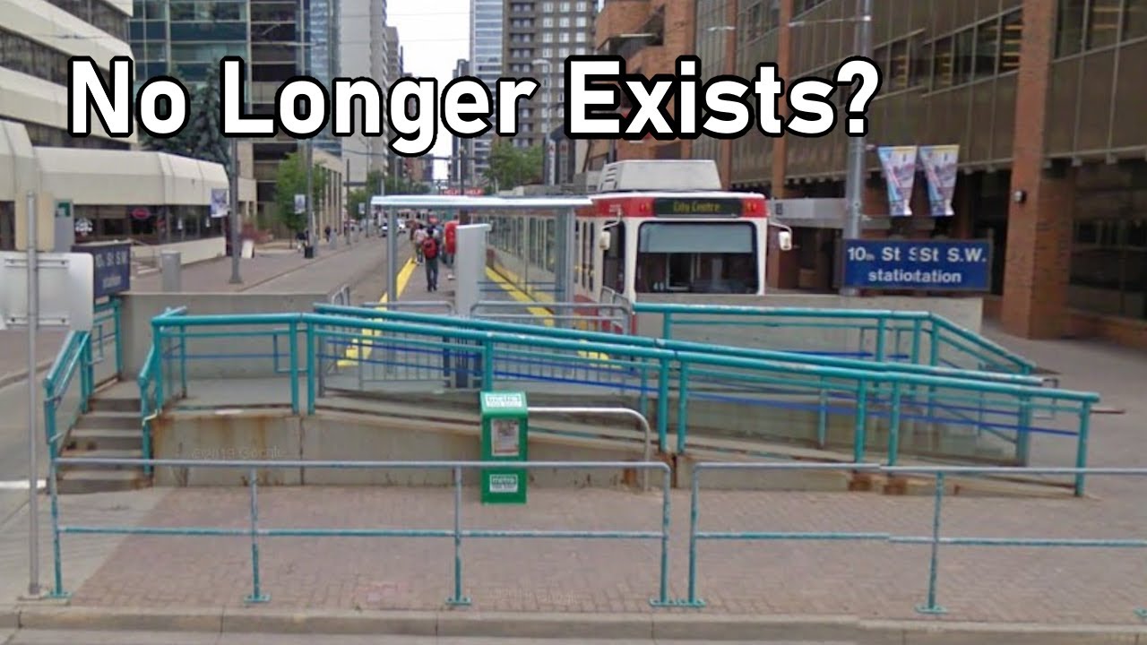 Станции Калгари Ctrain, которых больше не существует