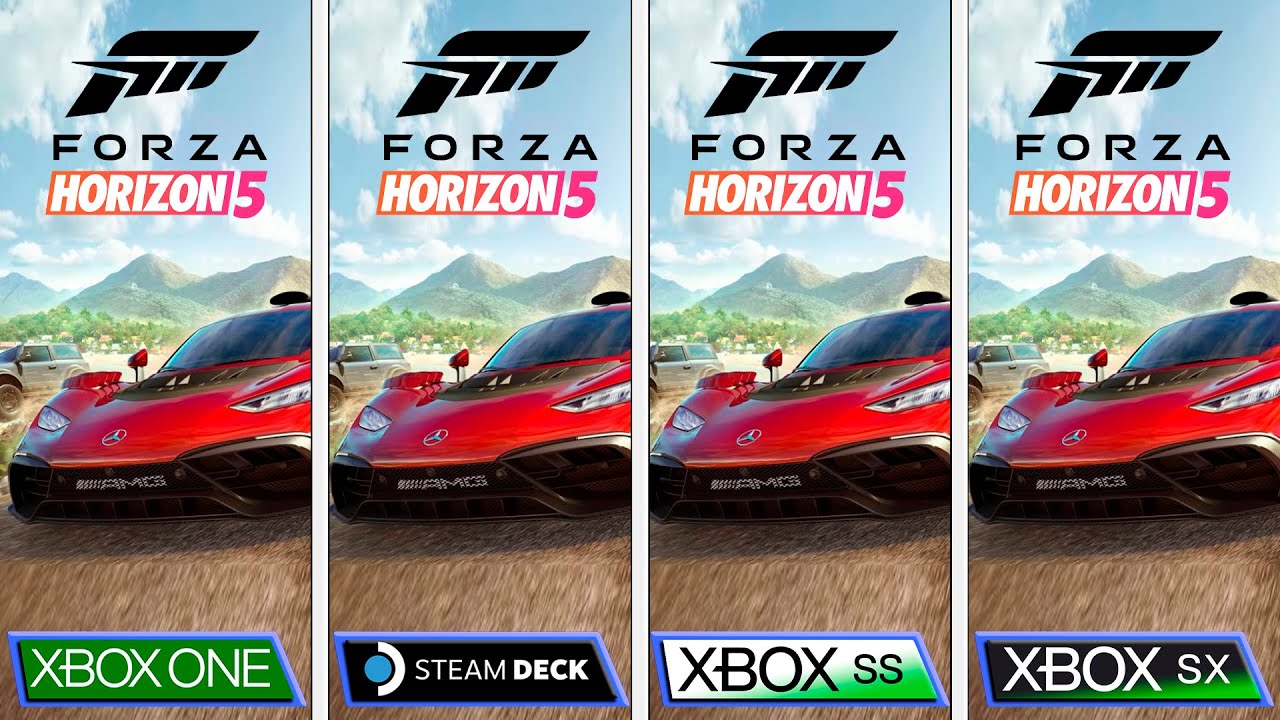 Forza Horizon 5 | Steam Deck - Xbox One - Xbox Series S/X | Graphics Comparison #pcgamepass