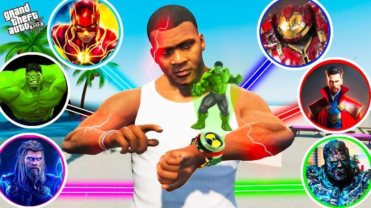 Shinchan and Franklin Join Avengers Army and Become New Avenger in GTA 5