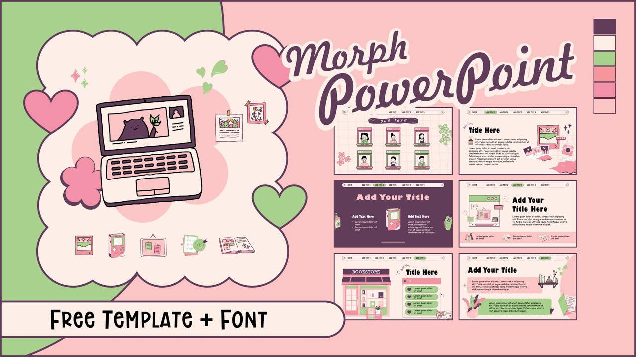 Aesthetic PPT - Morph Transition #7 #free #cute #template
