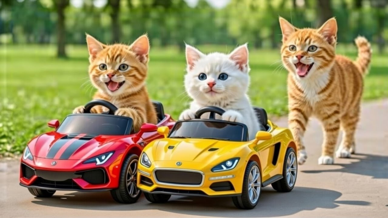 Mama Cat Trims Fur on the Farm and Makes Tiger Hat For Kittens At Home🐾🎩🐯