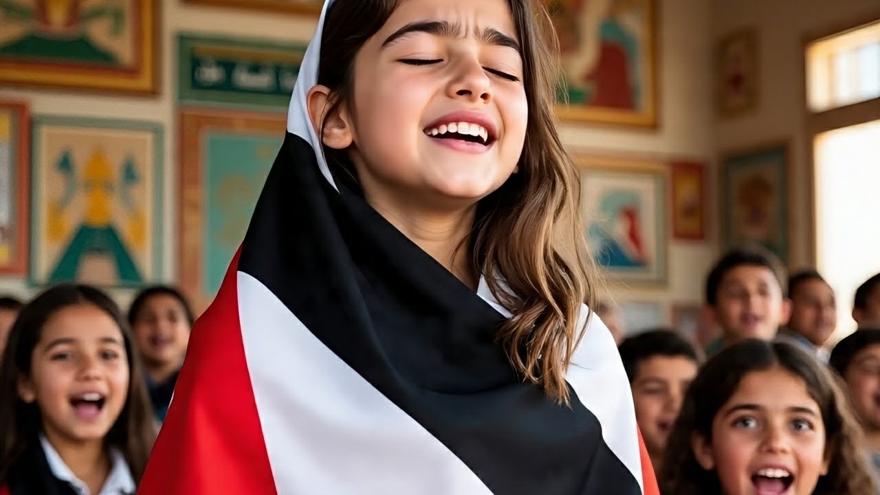 . غناء مؤثر لفلسطين | الطالبة عطور تشعل الحماس بأغنية شعب الشهداء ما بيركع