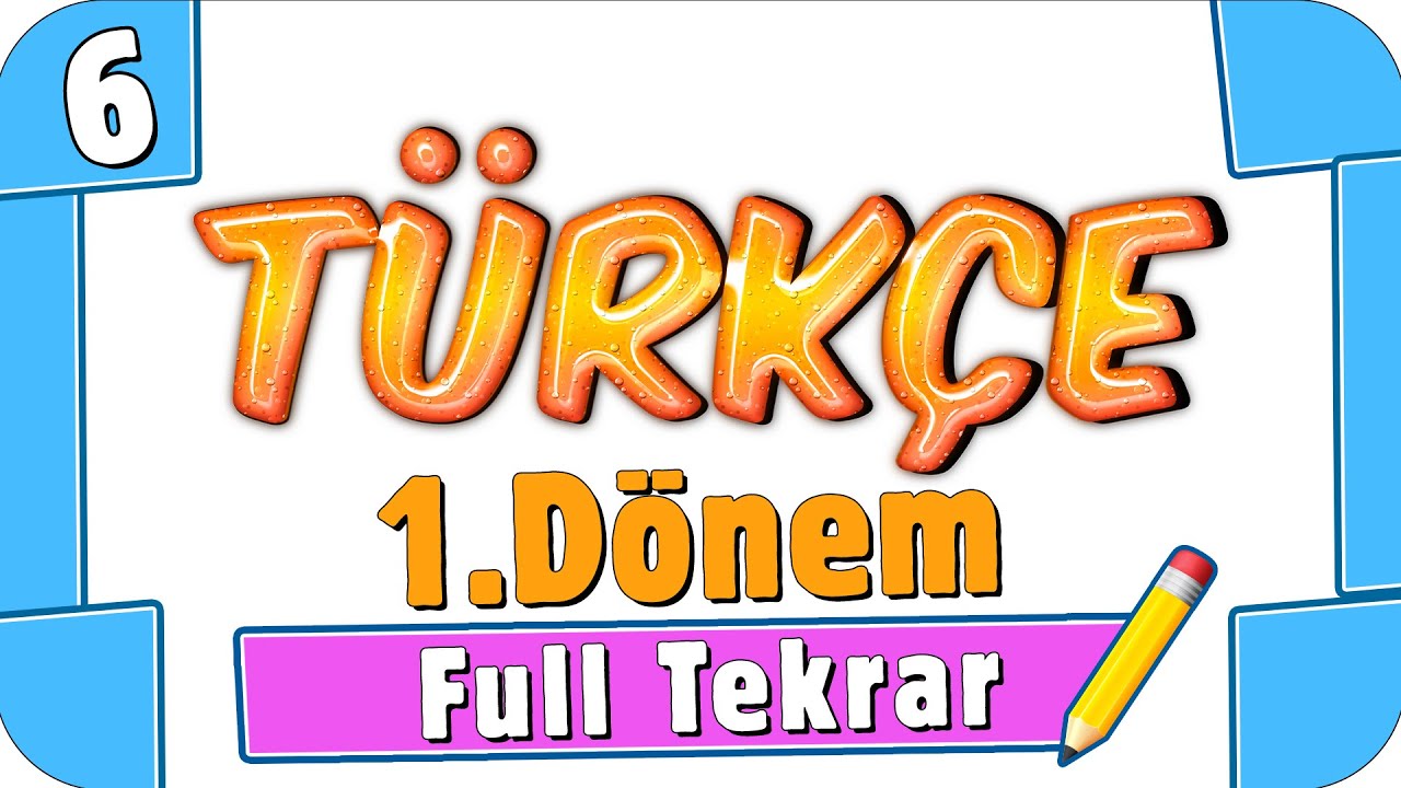 6. Sınıf Türkçe 1. Dönem Full Tekrar ♻ #2022