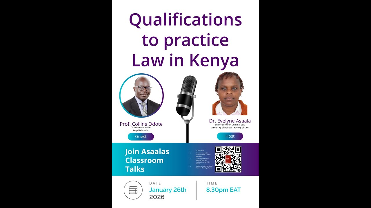 Qualifications to Practice Law in Kenya