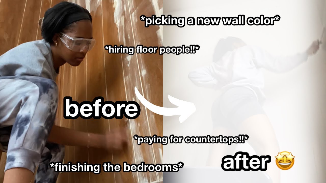 HOUSE RENOVATION UPDATE VLOG | painting vlog pt. 2 & starting on the floors!!