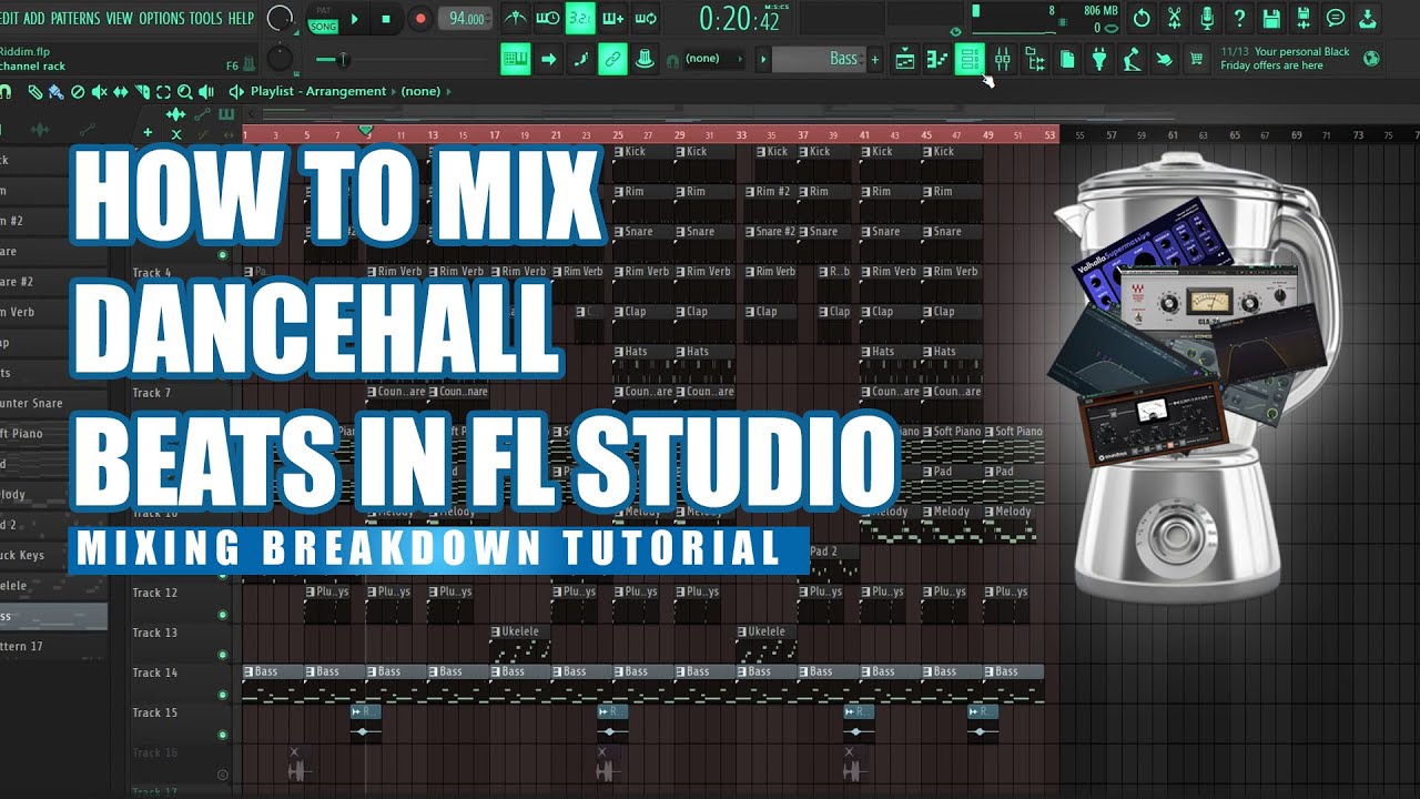 How To Mix Dancehall Beats In Flstudio | Mixing Breakdown Tutorial