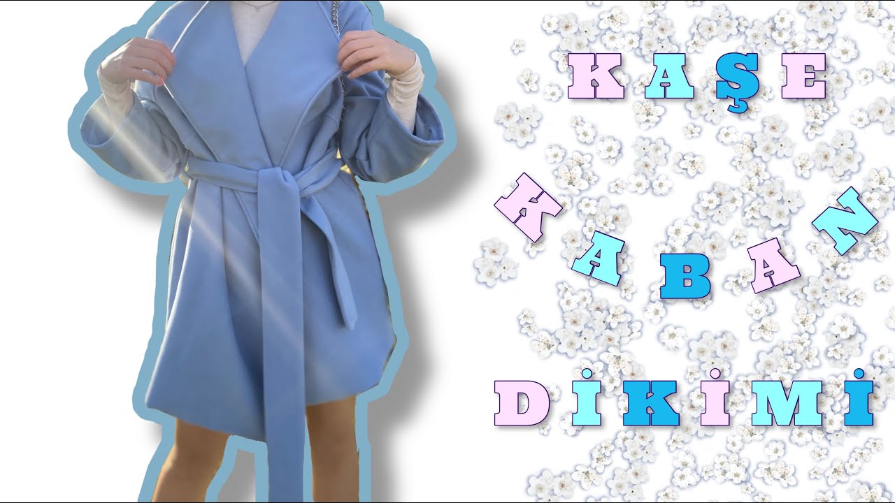 KAŞE KABAN NASIL DİKİLİR?ASTARLI VE KUŞAKLI KAŞE KABAN