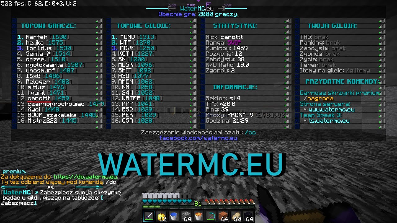 WATERMC.EU - FAJNY START EDYCJI! 🤠 | 40 KILLS | TOPKA | JAKIES TEPARKI & CUBOIDY |