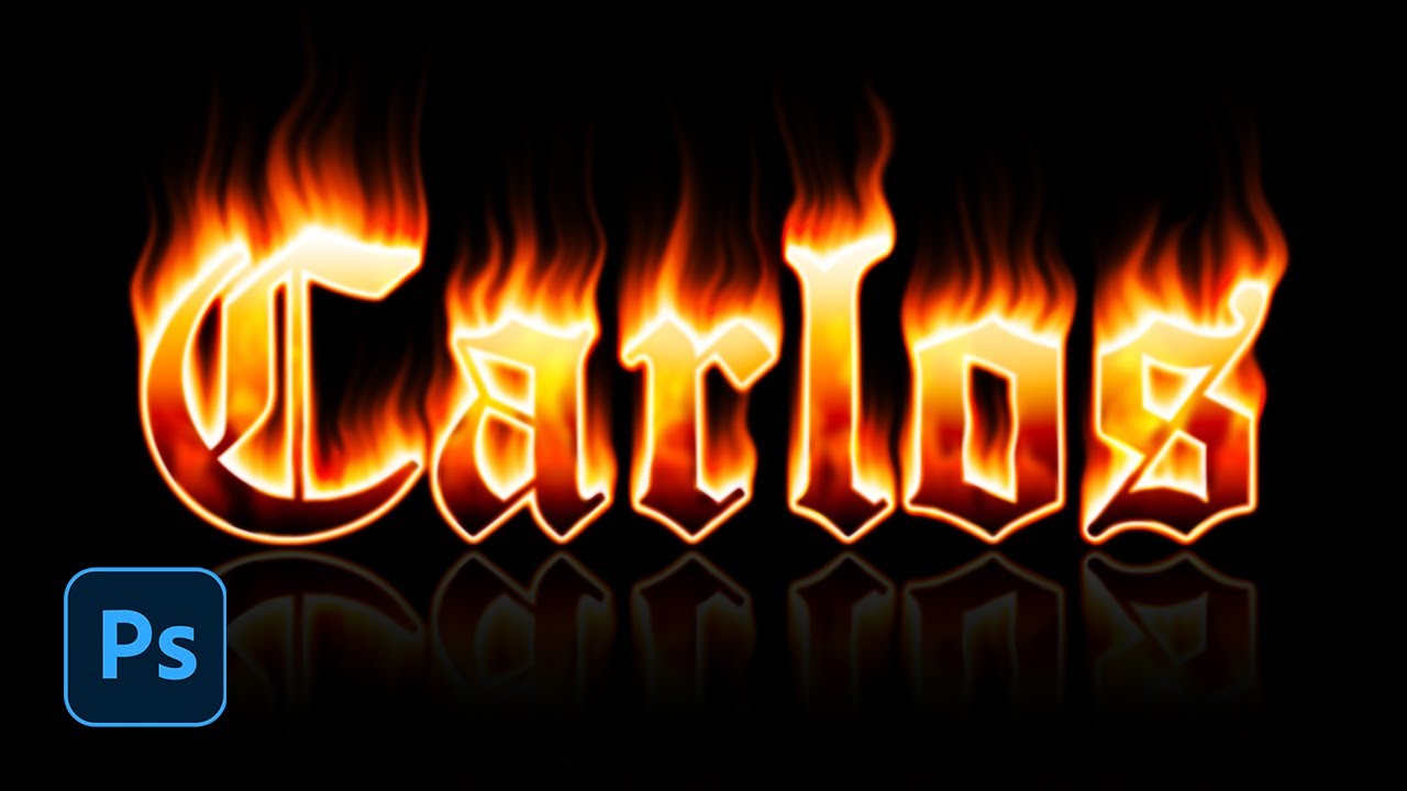 Efecto Texto Fuego | Tutorial Photoshop