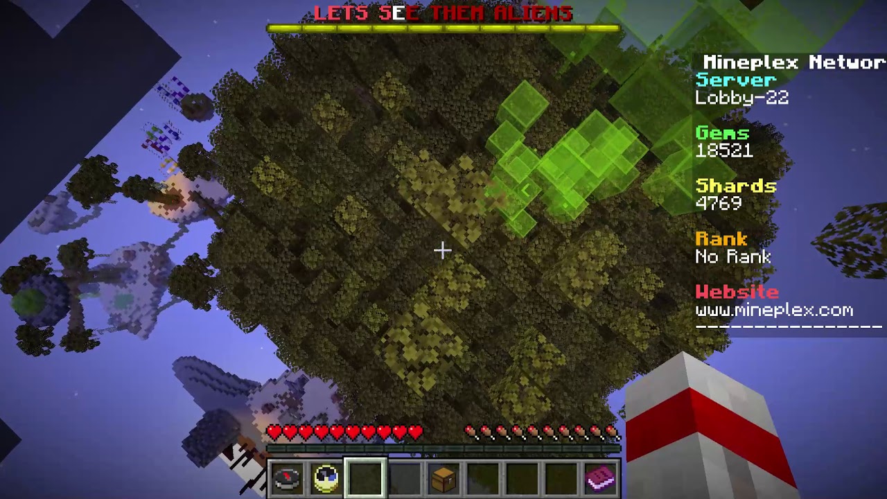 attempting to climb up the minecraft mineplex tree while intoxicated