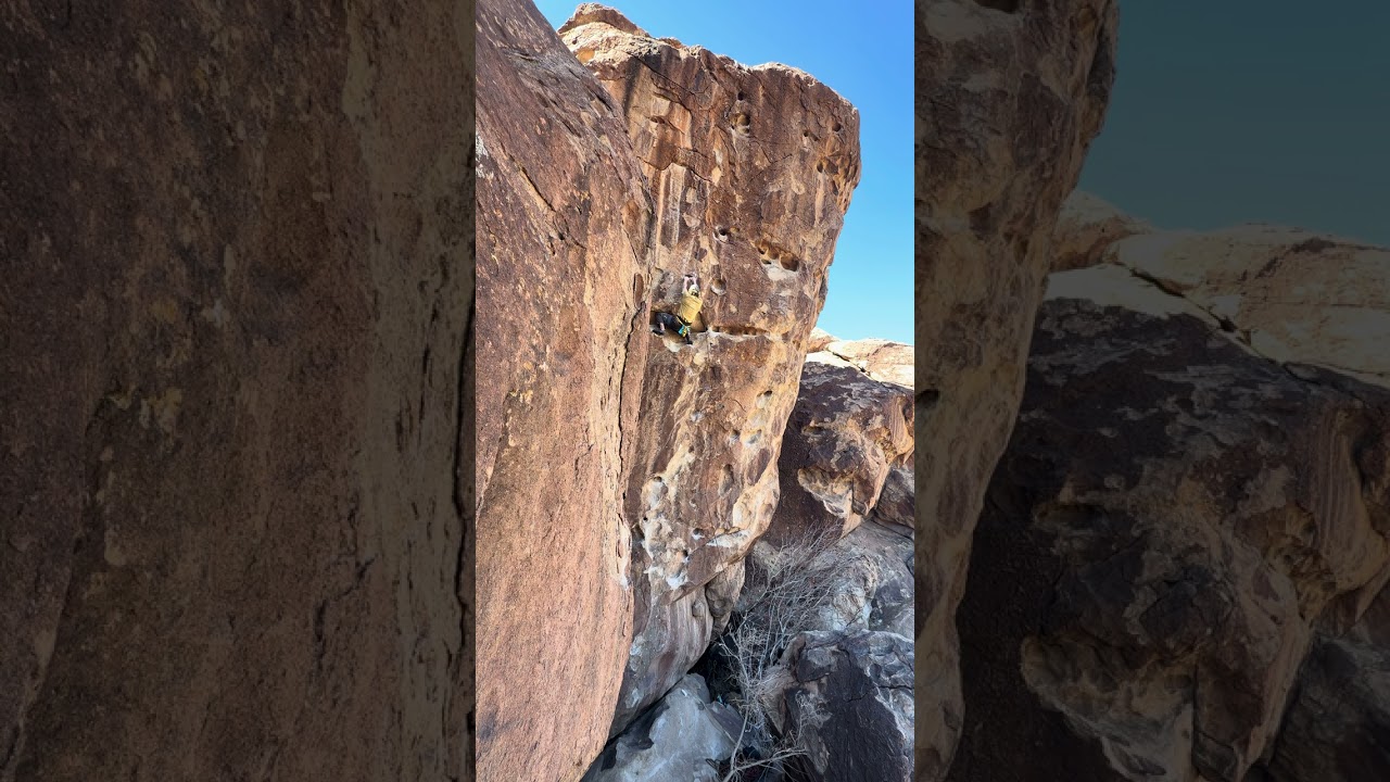 The Secret Sharer (5.12a), Hueco Tanks, West Mountain