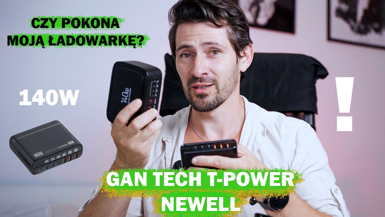 Jedna do wszytkiego - 140W Ładowarka GaN Tech T-power