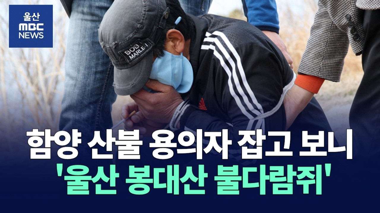 [과거뉴스 다시보기] 함양 산불 방화 용의자, 잡고 보니 울산 ‘봉대산 불다람쥐’