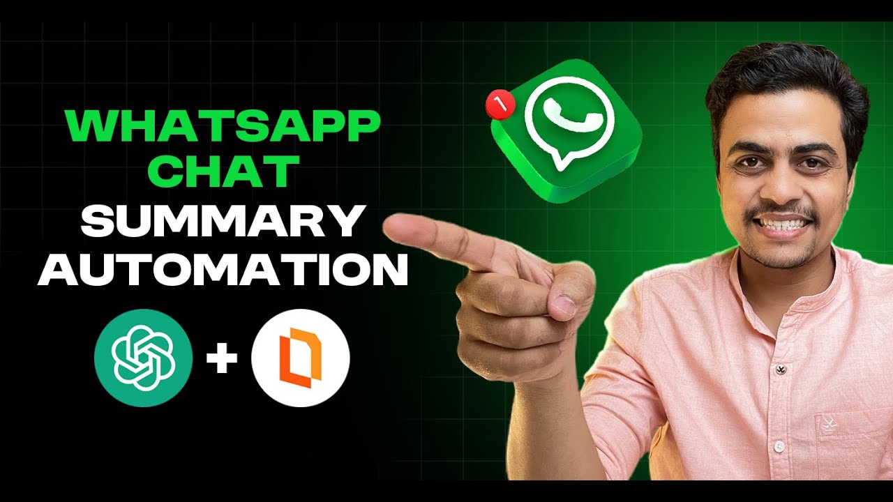 Whatsapp Chat Summary Automation with ChatGPT and PDF.co