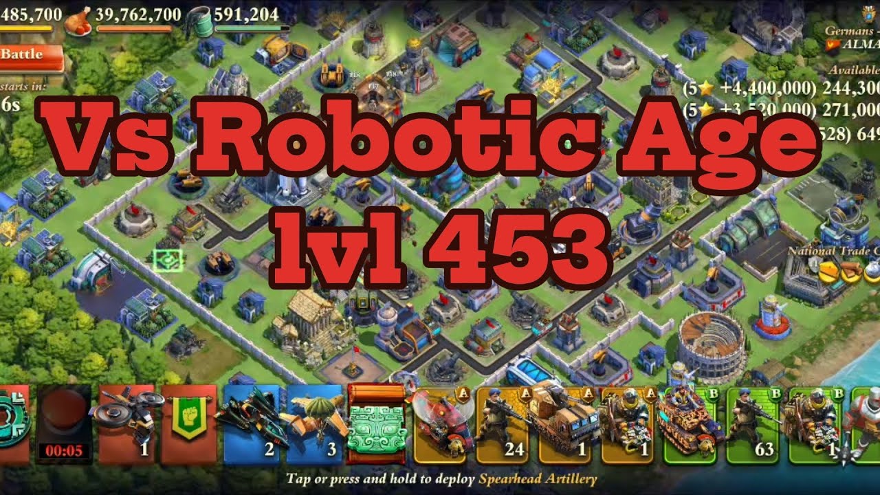 Dominations War - Mandor Kawat - Drone Age Vs Robotic Age lvl 453 - Ranged Infantry