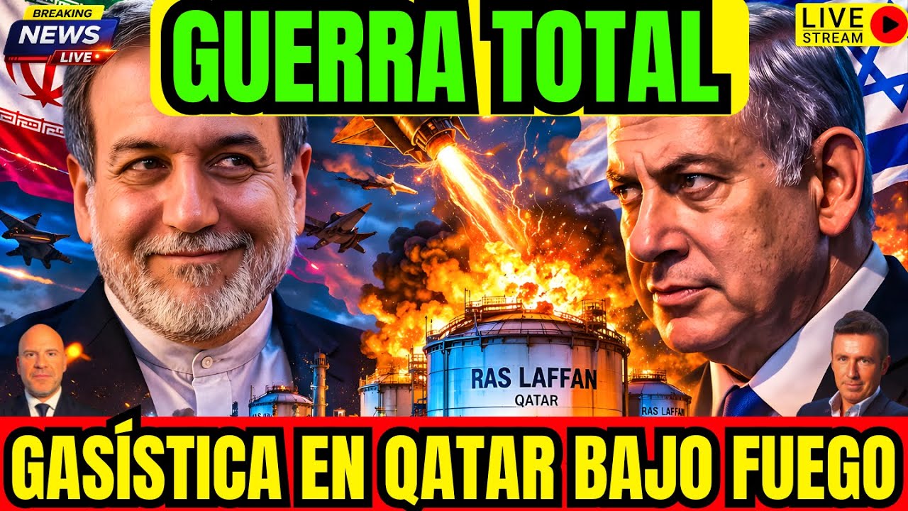 DIRECTO. PÁNICO EN ISRAEL. MISIL CON OJIVAS DE RACIMO ATACA TEL AVIV. IRÁN ATACA GASÍSTICA EN QATAR
