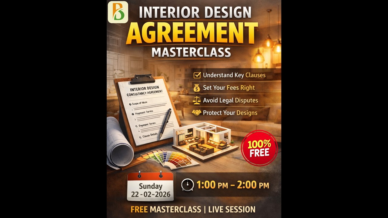 Interior Design Agreement Masterclass | How to Draft a Professional Interior Contract | BharatBIM