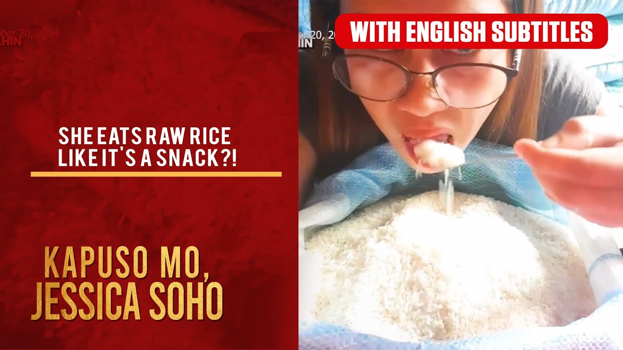 She eats raw rice like it's a snack?! (with English subs) | Kapuso Mo, Jessica Soho