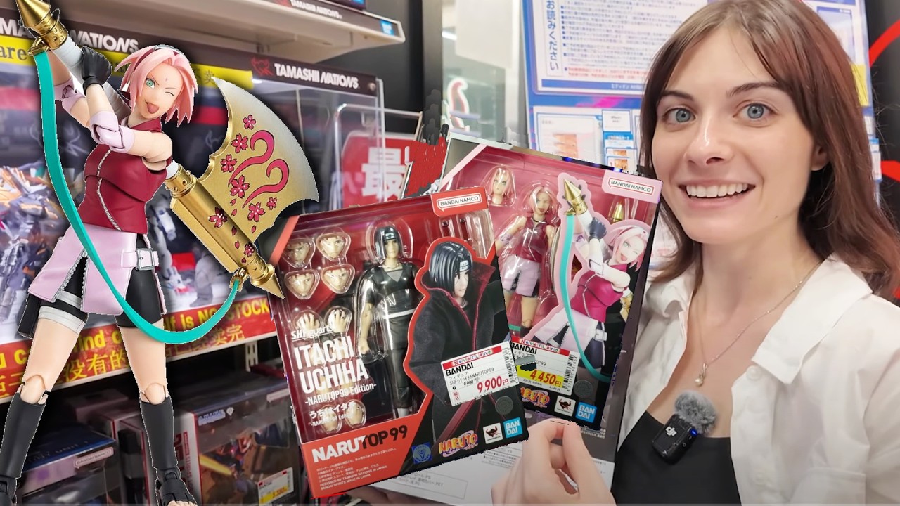 NARUTO, ONE PIECE SH FIGUARTS UNBOXING IN AKIHABARA GEEK OUT JAPAN