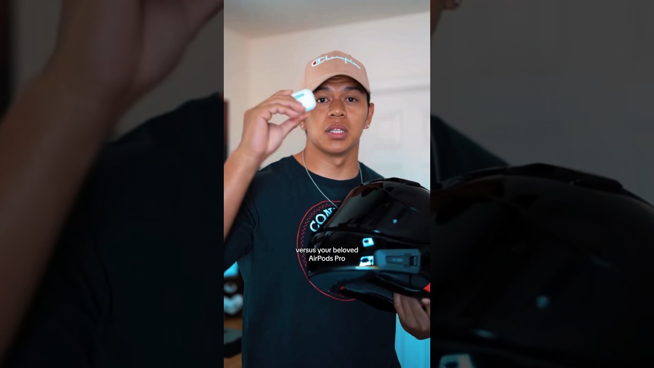 AIRPODS vs CARDO: What would you use for riding? 👂👀📸 ig: Apeflex #airpods #jblspeaker #bestoption