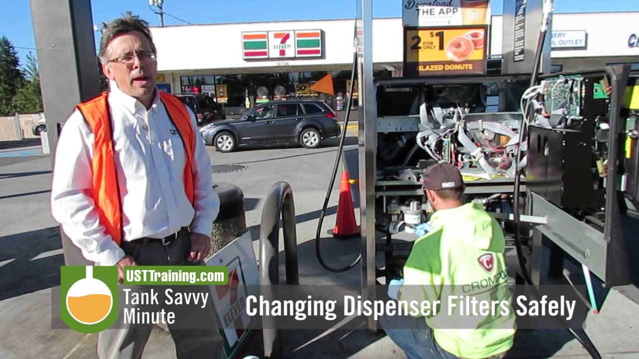 Changing Dispenser Filters Safely