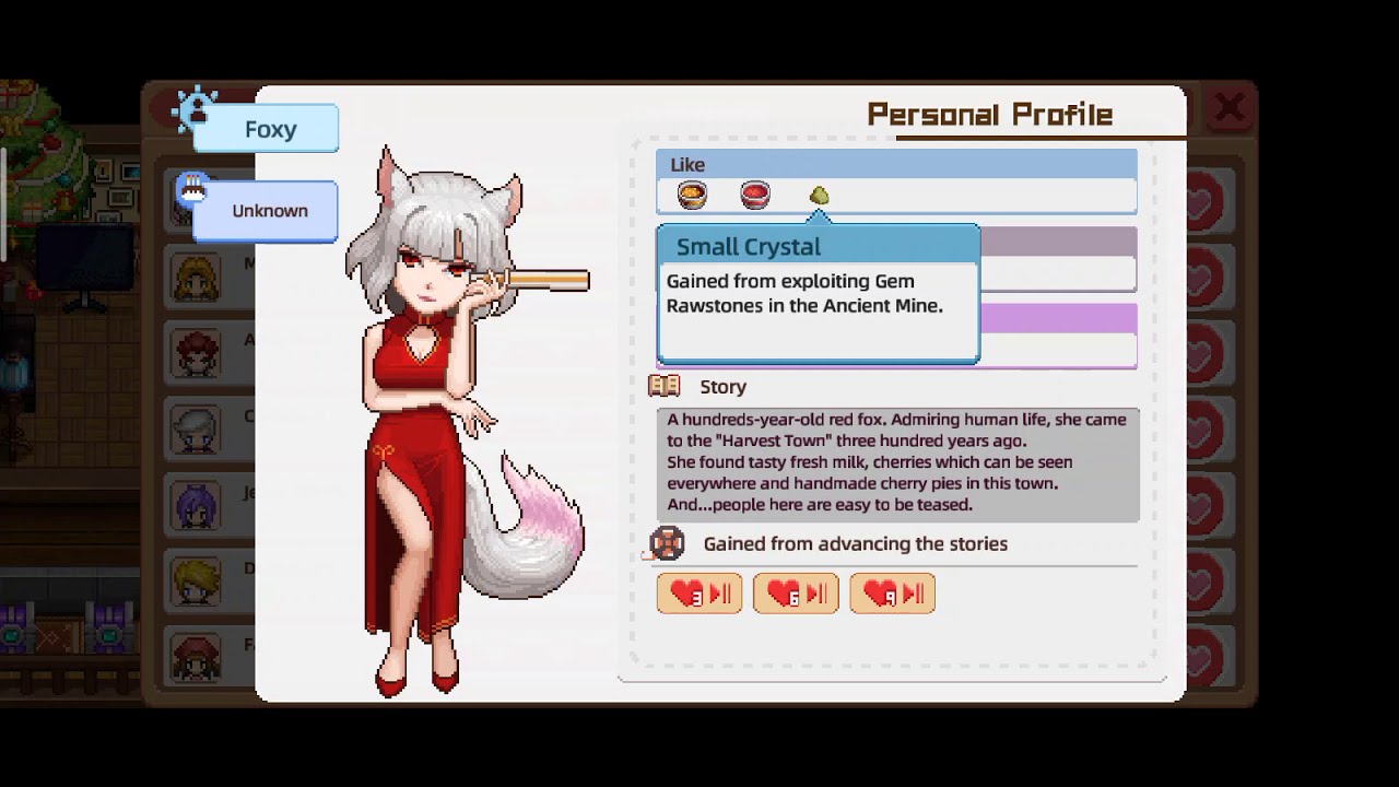NPCs Favourite Gifts