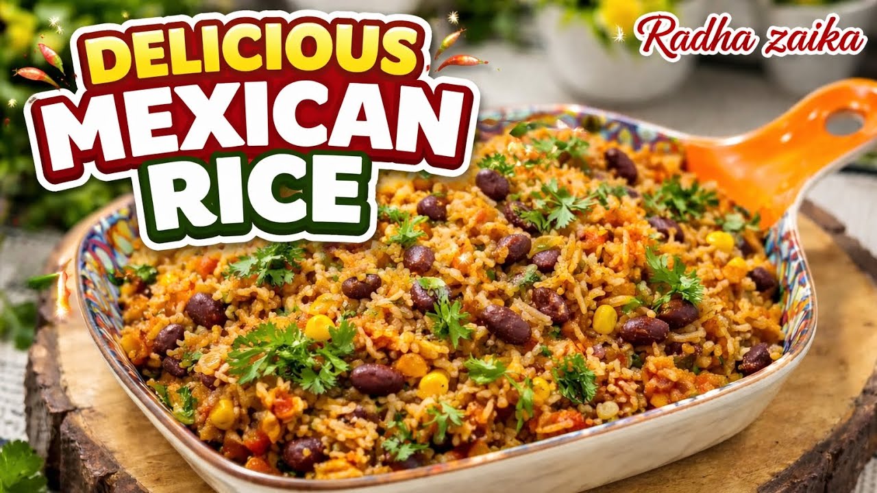 Mexican rice by Radha zaika #radhazaika 