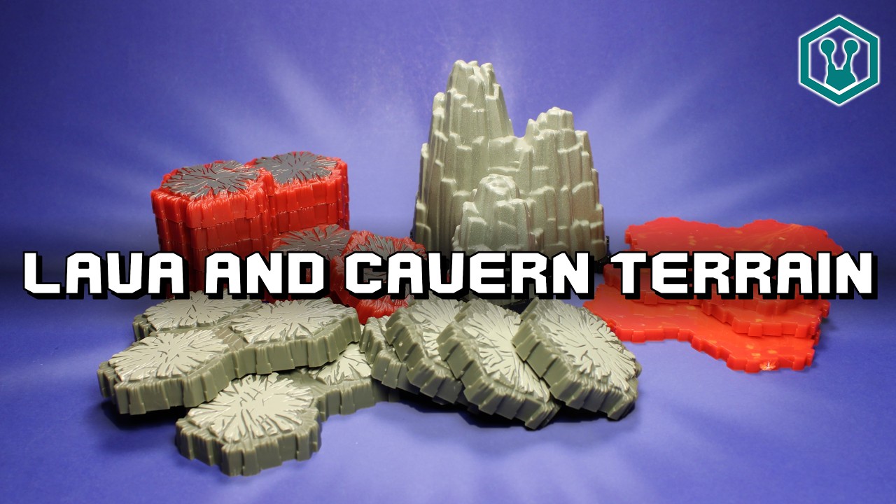 The Lava Fields and Caverns of Valhalla ~ Heroscape Terrain System