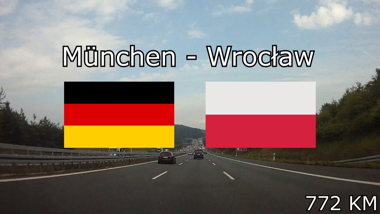 München (Germany) - Wrocław (Poland), 772 km (x16) (2016)