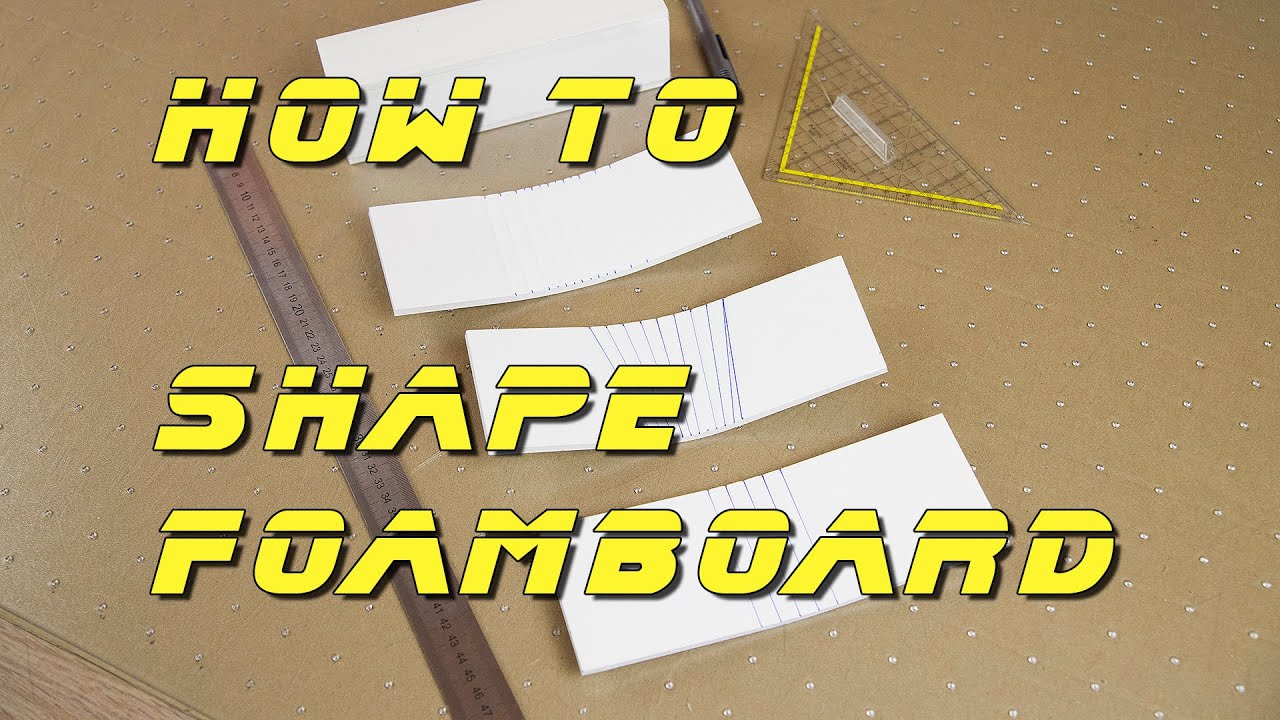 How to shape foamboard / Dollar Tree Foam