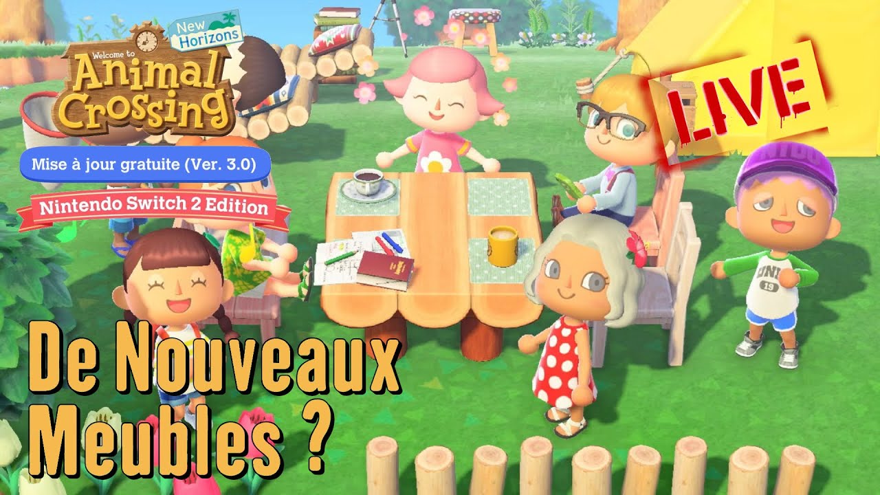 Animal Crossing New Horizons - Maj 3.0 - A la Découverte de Nouveaux Meubles ?