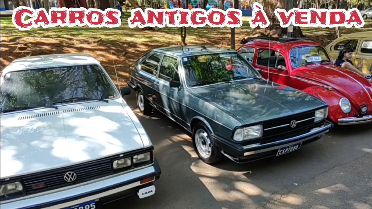 OLHA SÓ CARROS ANTIGOS A VENDA NO ENCONTRO FEIRA BOSQUE DO POVO  #classiccars #aircooled #fusca