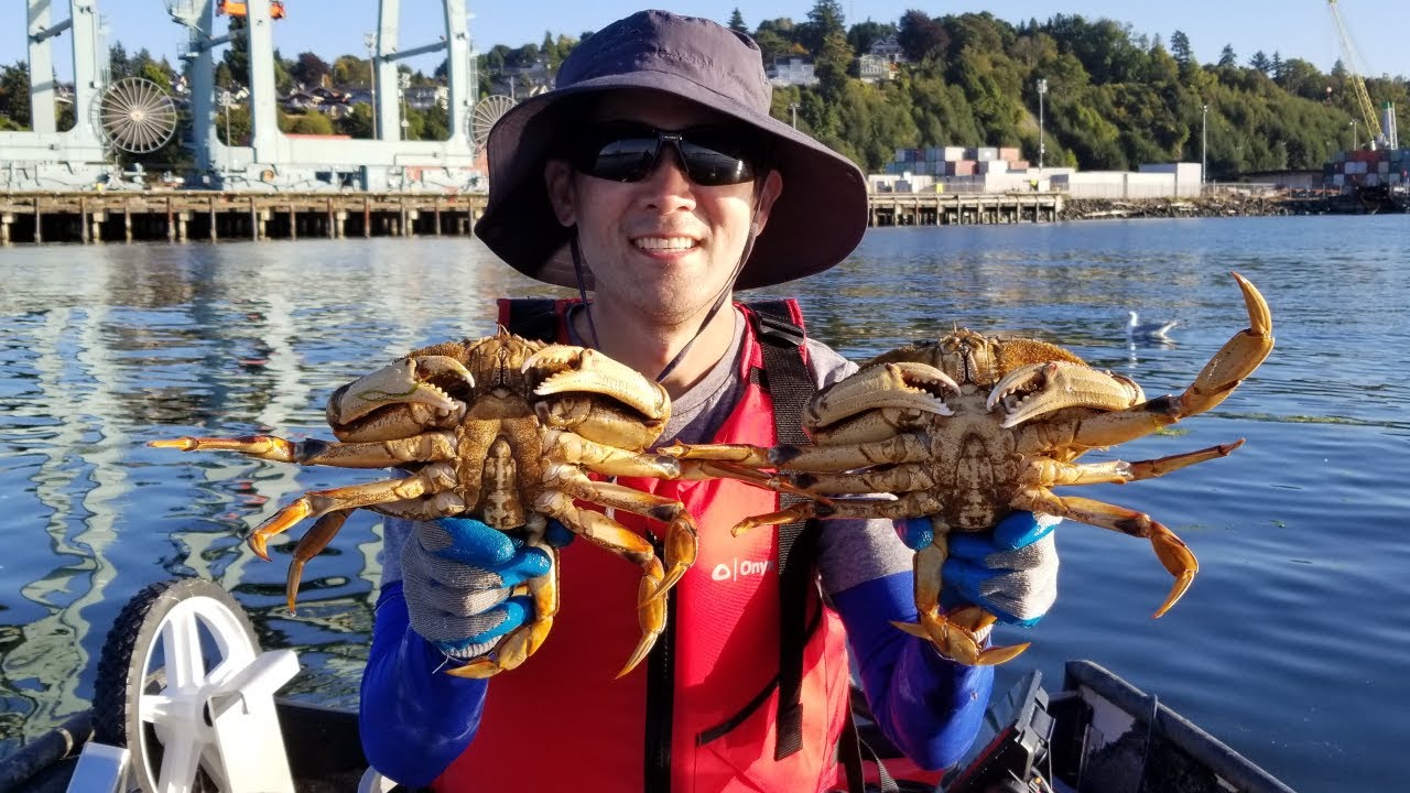 Crabbing in Puget Sound | Everett + Underwater GoPro!!