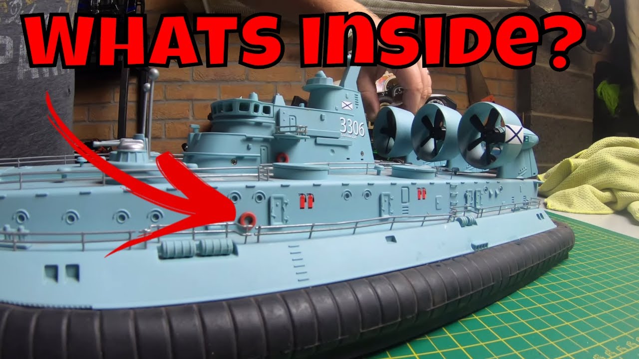Whats inside a $200 RC Hovercraft? HG-C201 Zubr-class, Worlds biggest Hovercraft.