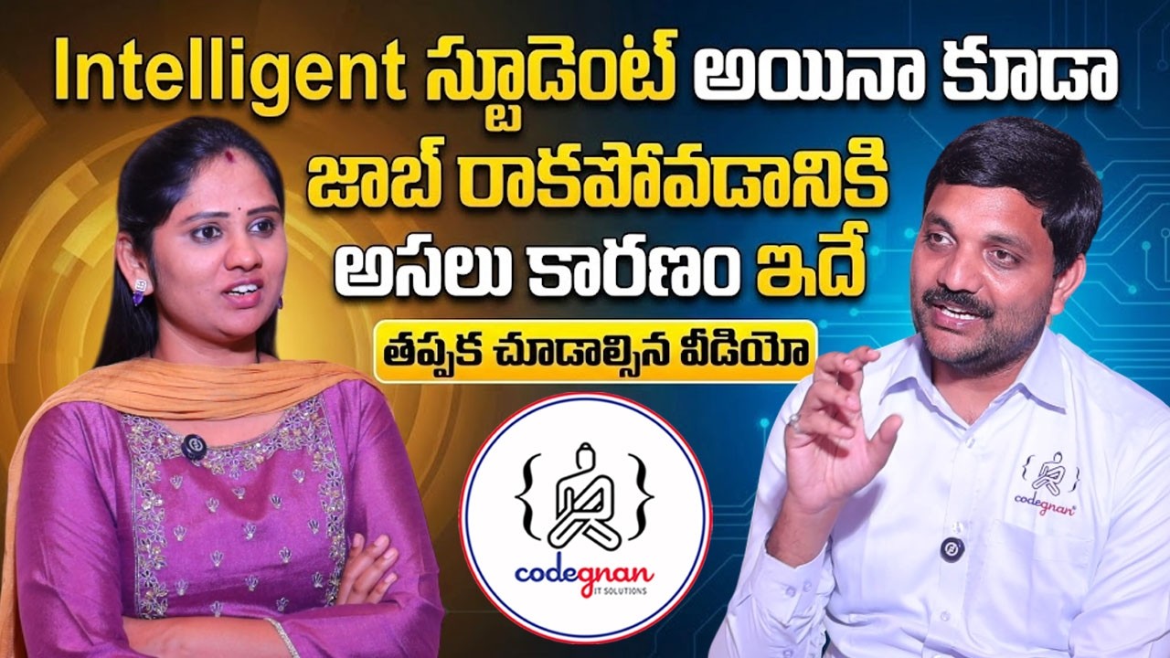 Codegnan Sai Ram : How to get a Job after Graduation | IT jobs Preparation | Freshers | SumanTV Usha
