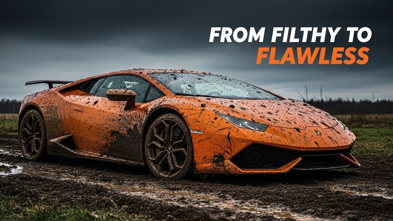 Watch This Lamborghini Go from FILTHY to FLAWLESS in Seconds😱 Extreme Car Wash Transformation