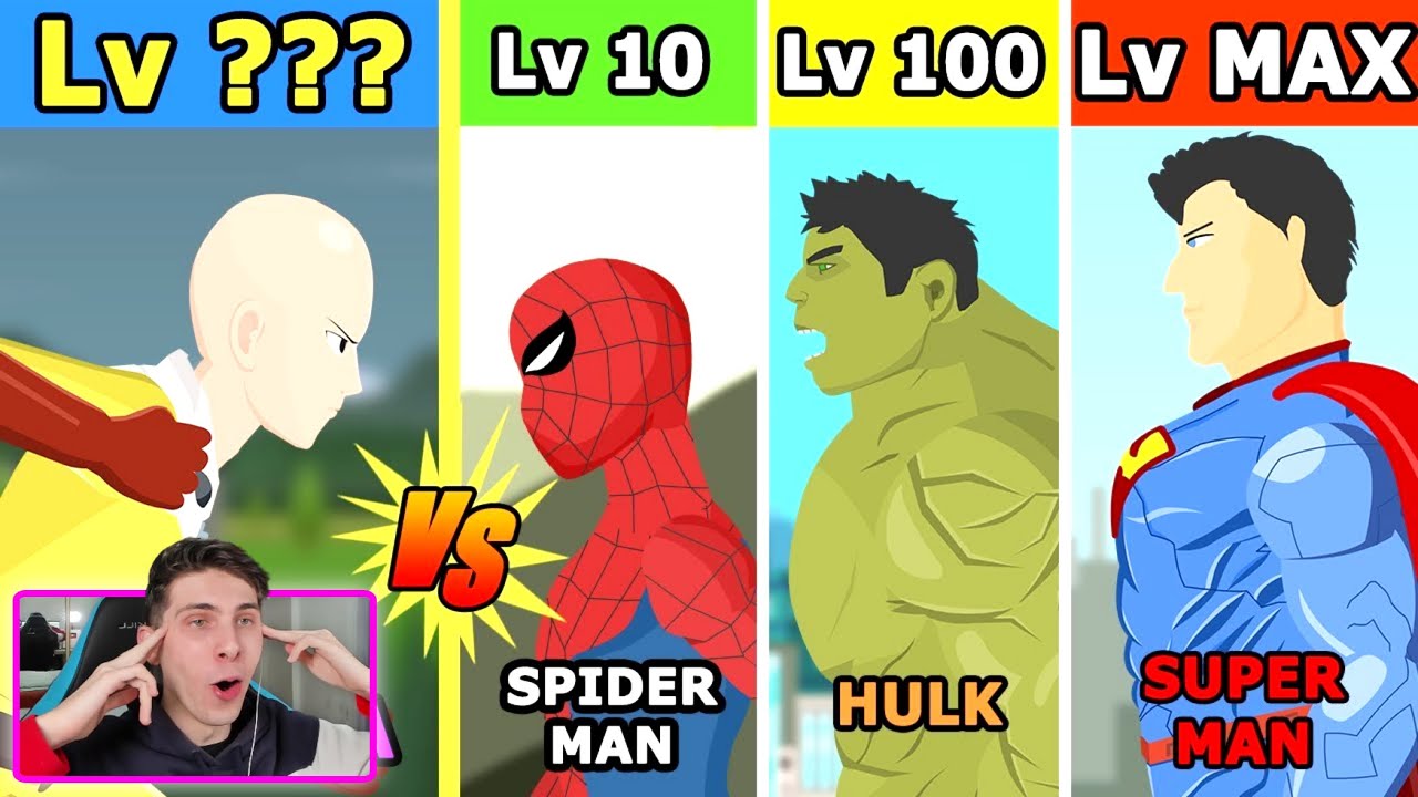 SAITAMA VS TODOS LOS SUPERHEROES RETO NIVEL DE GUERRA - REACCION THEKALO