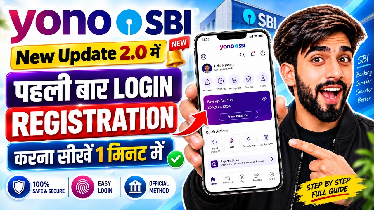 How to register yono sbi app | SBI yono new registration | sbi yono login kaise kare | yono login