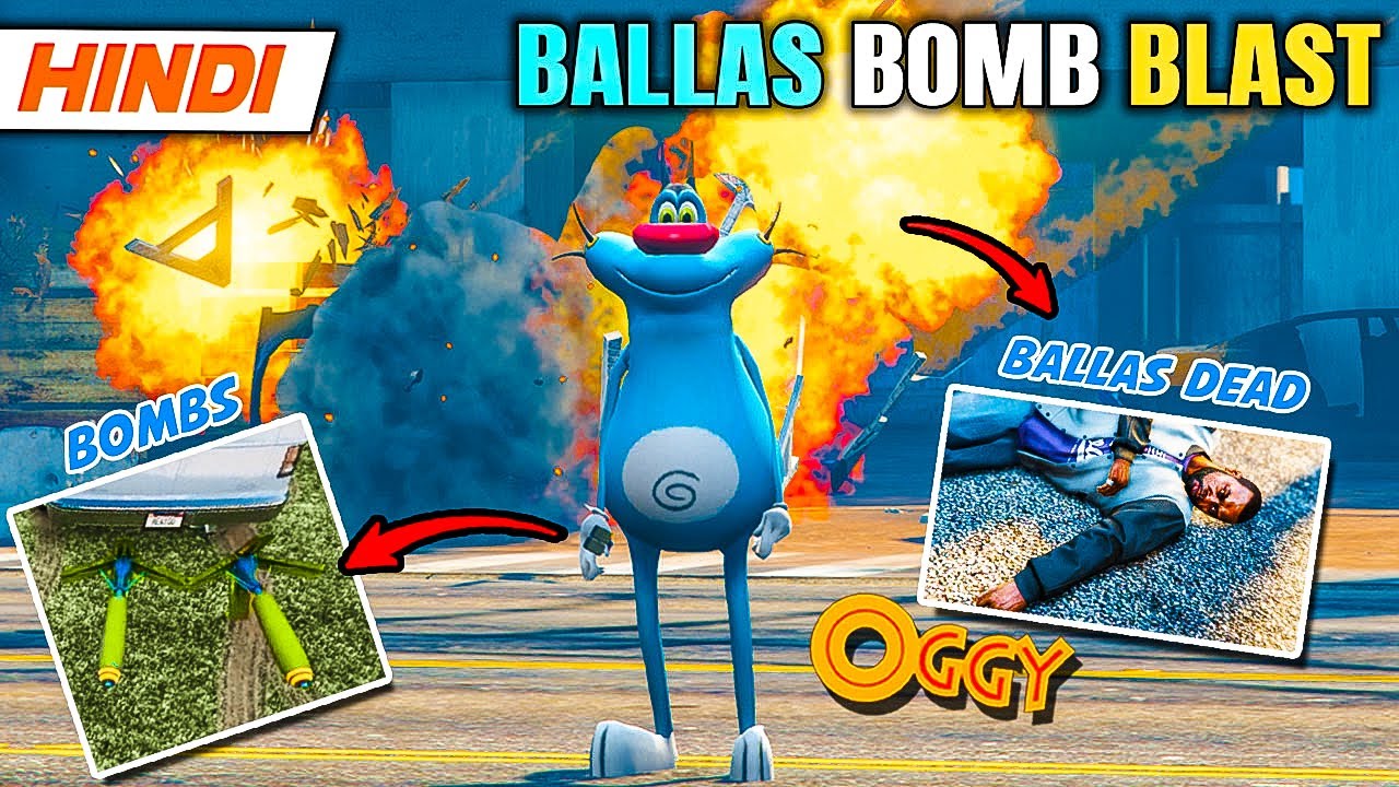 Oggy & Ballas Bomb Blast 🌟 | GTA 5 Oggy & Jack | Saxisam