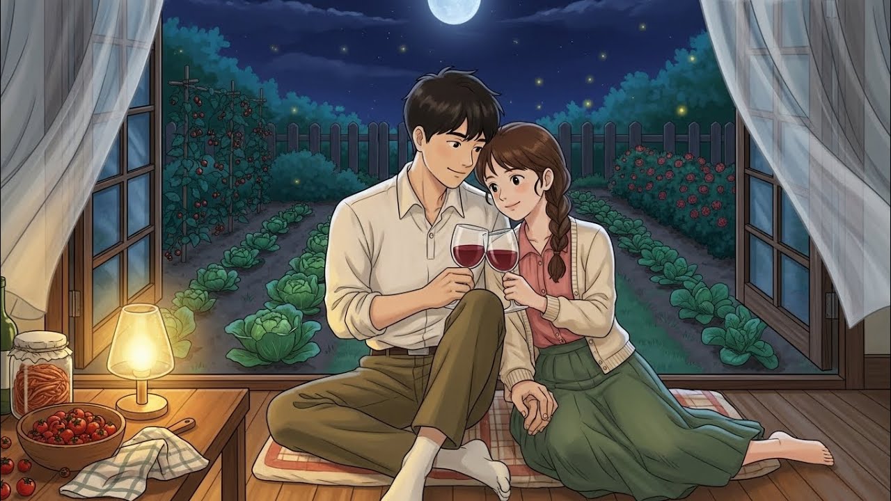 A Cozy Korean Couple’s Slow Living Day | Gardening, Cooking Korean Food & Peaceful Night Wine