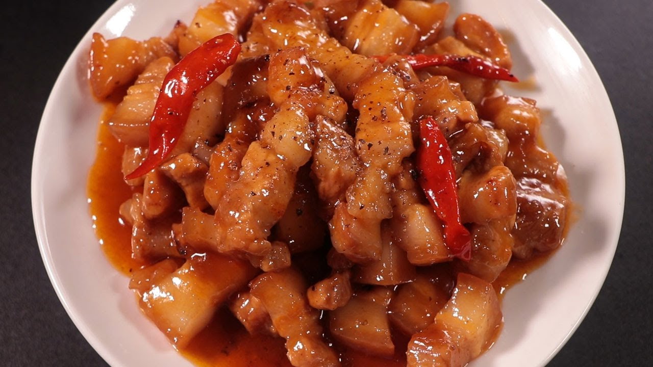 C&aacute;ch l&agrave;m Thịt Ba Chỉ Kho Ti&ecirc;u Keo Mềm Sền Sệt Đậm Đ&agrave; Hao Cơm