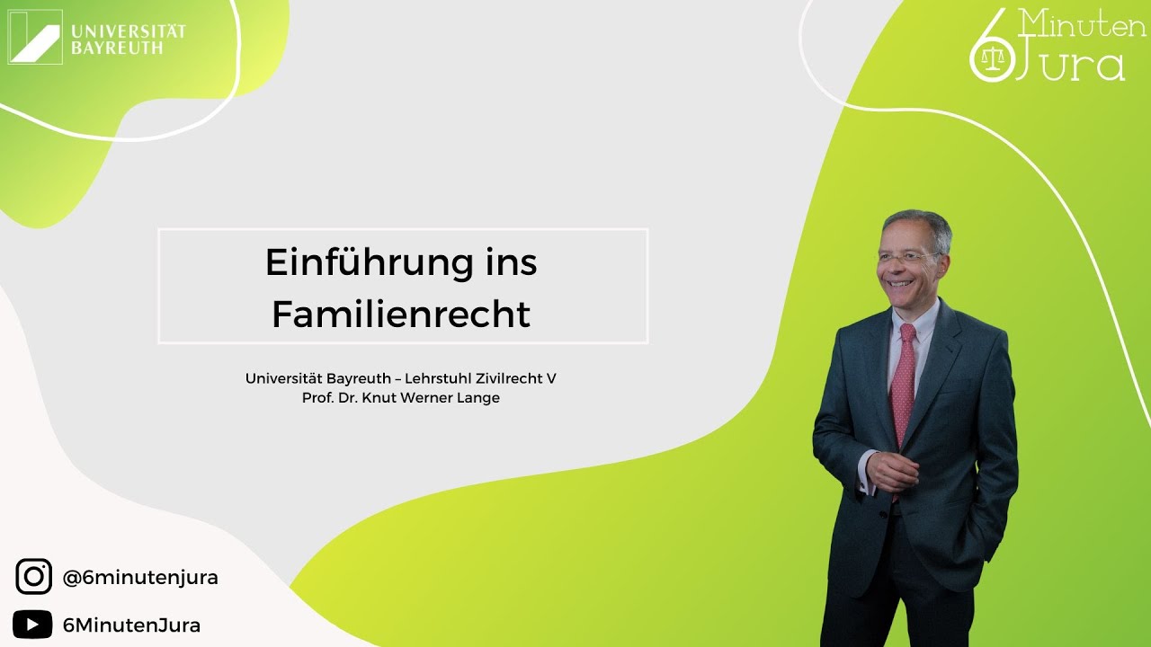 Einführung ins Familienrecht (Aktualisierung 2026)