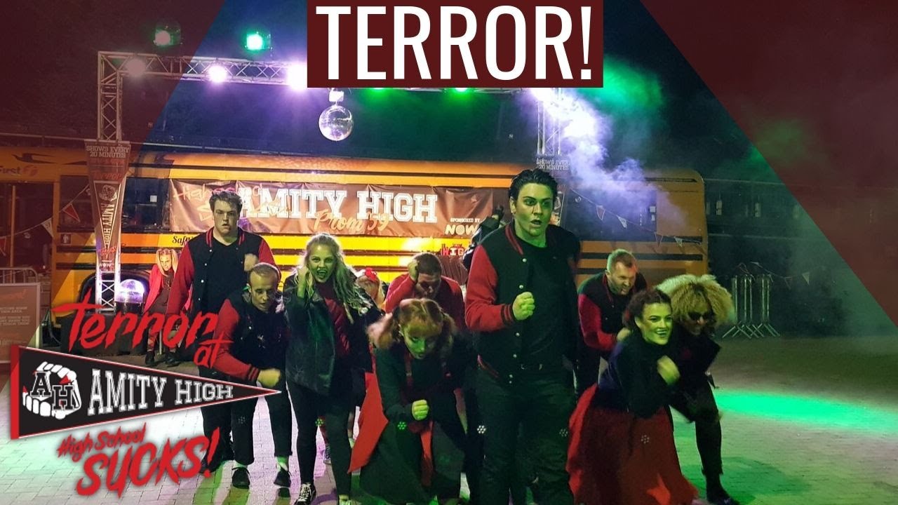 Terror at AMITY HIGH - High School Sucks! Live Fright Nights Show at Thorpe Park
