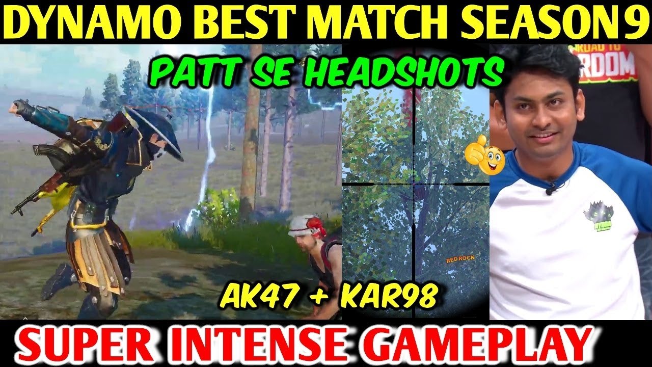 DYNAMO GAMING BEST Match of Season 9, AK47 + KAR98 Intense Gameplay PUBG MOBILE