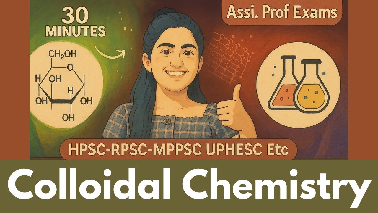 Colloidal Solution || Assistant professor Chemistry PYQs || HPSC,MPPSC,RPSC,UPHESC Etc