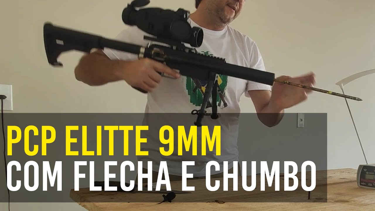 Testando Flecha e chumbo no Kit PCP #pcpelitte